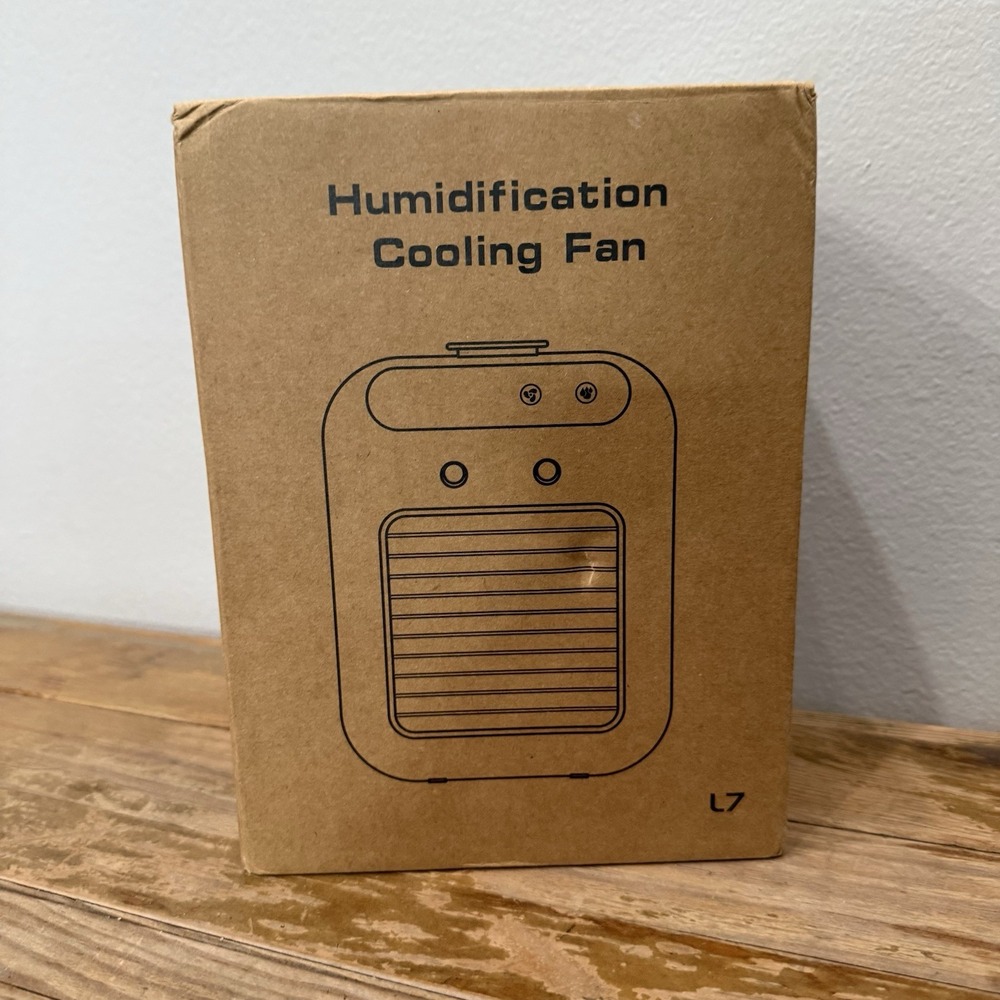 BougeRV Humidification Cooling Fan Unisex OS White Excellent Portable L7 Mist